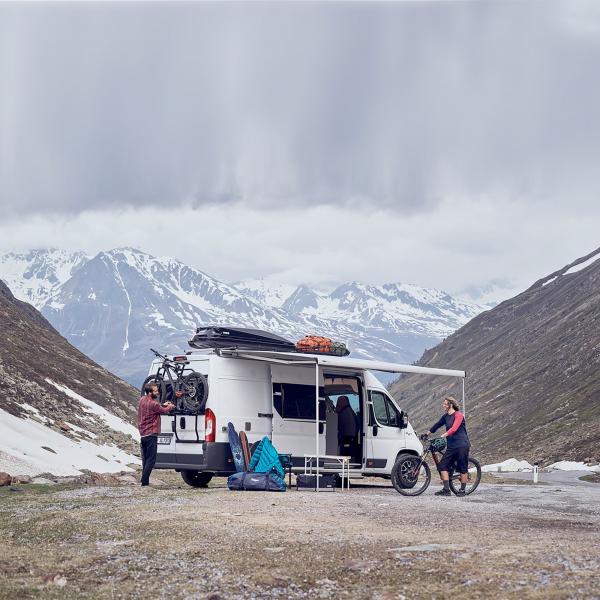 Artikelbild des Artikels “Fahrradträger Thule Elite Van XT für Fiat Ducato ab Bj. 2006/07, schwarz schwarz“